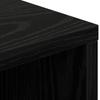 Black Oak Effect Sideboard with Drawers 60 x 33.5 x 84 cm