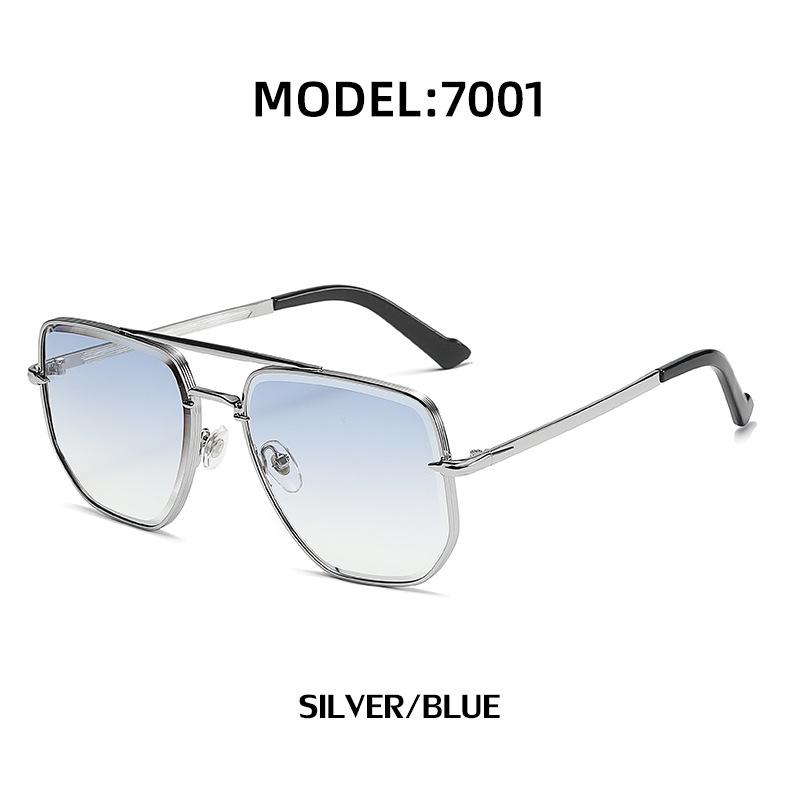 Fashion Double Beam Sunglasses Men'S Uv Protection Driving Diamond Trimmed Sunglasses Women
