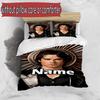 3pcs Duvet Cover Set (1*Duvet Cover + 2*Pillowcase, Without Core), Custom Name Damon Salvatore Pattern Bedding Set, Home Bedroom Decor Gift