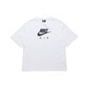 Air Alphabet Logo Print Sports Crew Neck Pullover Short Sleeve T-Shirt Women Tops White CJ3106-100