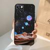 Чехол для телефона Луна Звезды Космос Для iPhone 17 Air 16 15 14 13 12 11 Pro Max 12 13 mini 15 16 Plus 16e Чехол