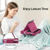 Multi-Angle Viewing Ipad Holder Upgraded Tablet Pillow Stand for Lap Bed and Desk Foldable Soft Pad Dock with Stylus Mount