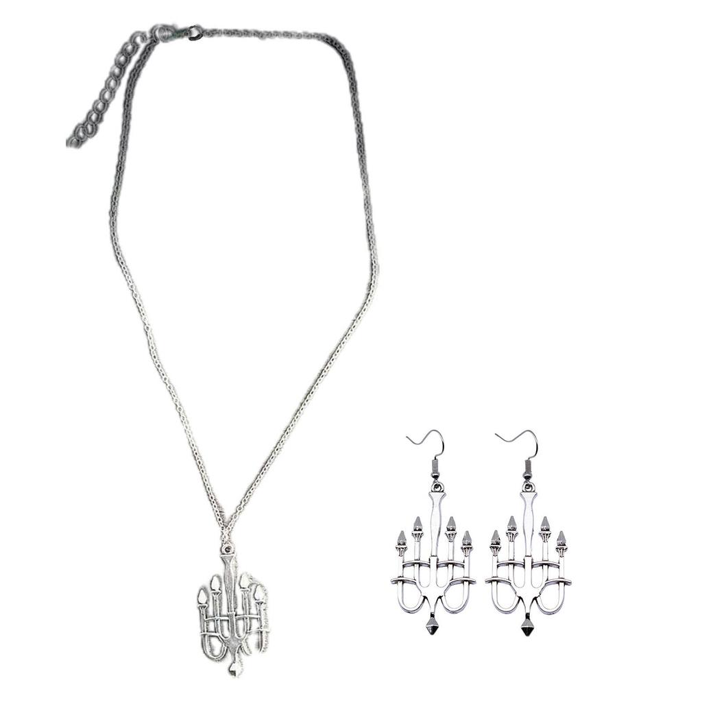 Менора Свеча Ожерелье Иврит Еврейские Украшения Израиль Вера Лампа Ханука Подвеска Серьги Амулеты Крючки для Серег Женский Подарок