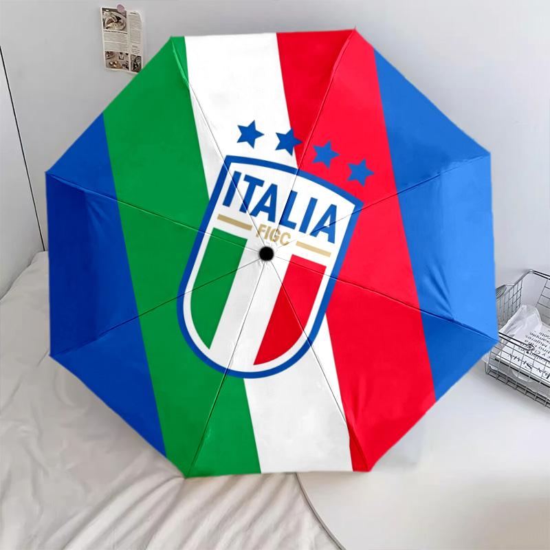 FIGC pattern, automatic folding umbrella, portable and foldable design, 8 ribs, a Christmas or birthday gift.