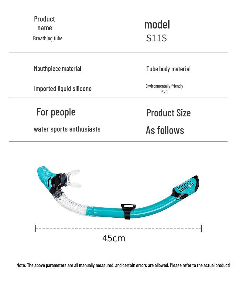 Унисекс Взрослая Полностью Сухая Трубка - Профессиональное Снаряжение для Дайвинга