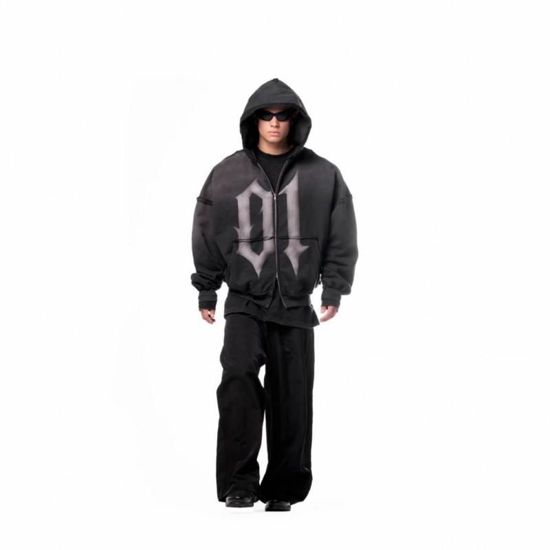 Unisex Streetwear Hoodie With 3D Graphic Print Dark Aesthetic Loose Fit Long Sleeve Pullover Men Women