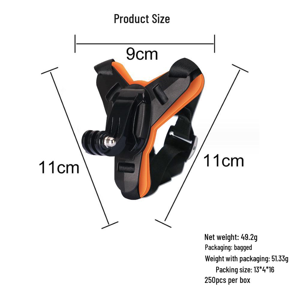 Крепление на подбородок внедорожного мотоциклетного шлема для экшн-камер GoPro 9-13