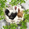 Курица Курица Алюминиевый Металлический Знак Винтажное Настенное Искусство Домашний Декор
