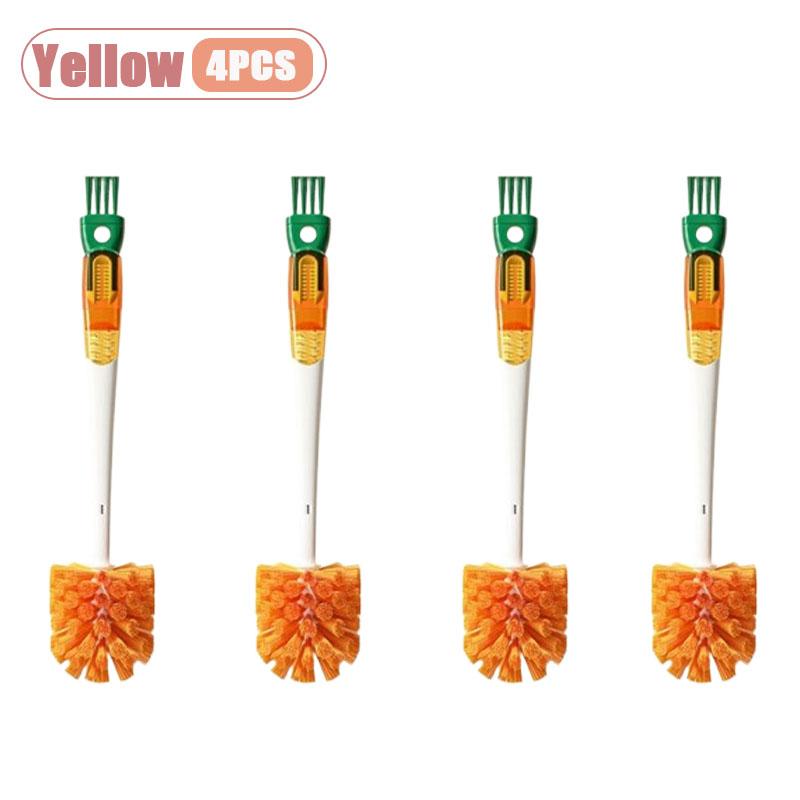 1-8PCS Multifunctional 5-in-1 Long Handle Bottle Brush for Cleaning Thermos Baby Bottle Nipples Straw Cup Cleaner Cleaning Tools