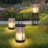 Уличный водонепроницаемый солнечный садовый светильник, стеклянный фонарь, садовый напольный светильник, уличный фонарь, освещение лужайки во дворе виллы