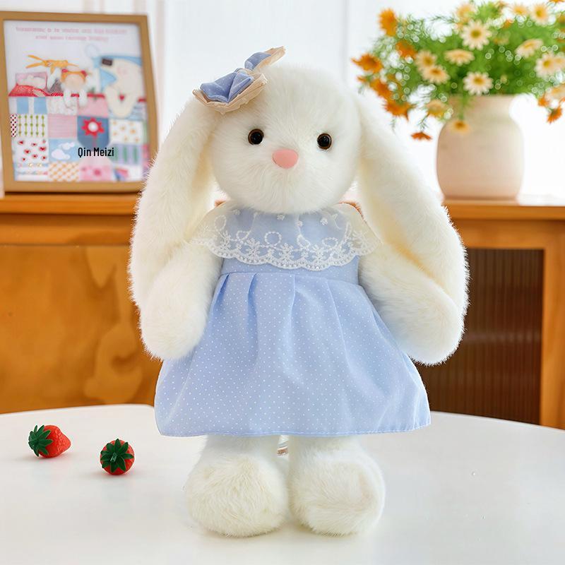 Плюшевая игрушка Заяц с длинными ушами Кукла в юбке - Детский подарок