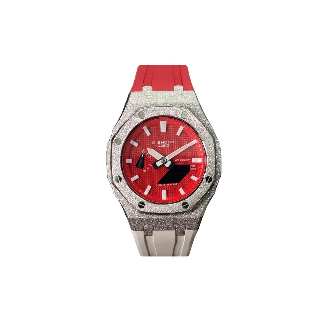 Casio Мужские красные часы GA-2100-4A(Watch3--l)