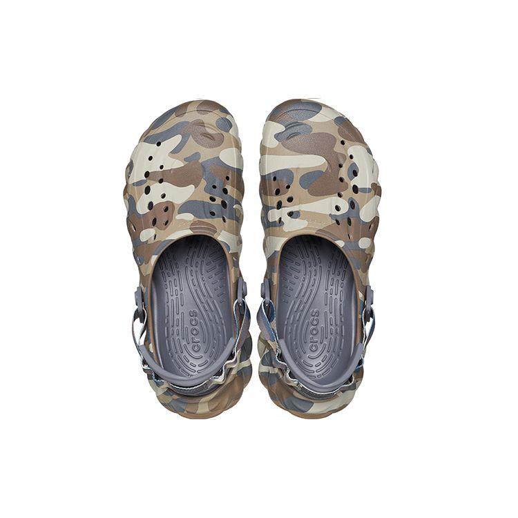 Crocs Echo Redux Clog Charcoal Camo Unisex Sneakers Cream 209134-025