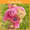 Плюшевый брелок Jinnew City с двухголовым дизайном для ключей от машины и сумок
