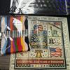 Segmented Embroidery Pattern 250th Anniversary Cross Stitch Kit, Independence Day Theme, Red White Blue Threads Patriotic Set, USA Patterns