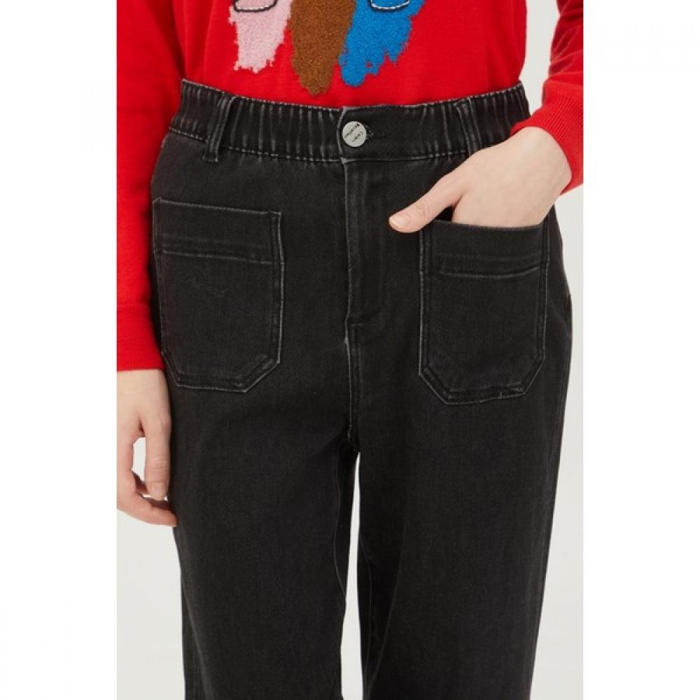 Benetton Benetton Banding Pocket Uniform Denim Pants Badpa8461 Bk