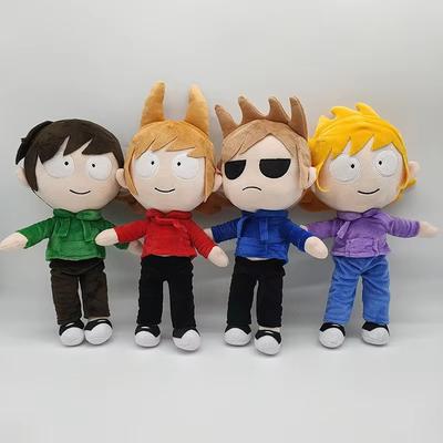 4 шт./комплект Плюшевые игрушки Tom Eddsworld Милая фигурка Tord Eddsworld Плюшевые куклы Мягкие плюшевые игрушки для детей Подушки Для детей Рождественские подарки