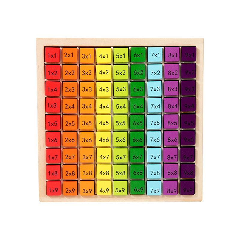 Деревянная доска для умножения по методике Монтессори — развивающая игрушка для детей.