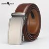 Мужской кожаный ремень с автоматической пряжкой, высококачественный молодежный деловой повседневный универсальный ремень
