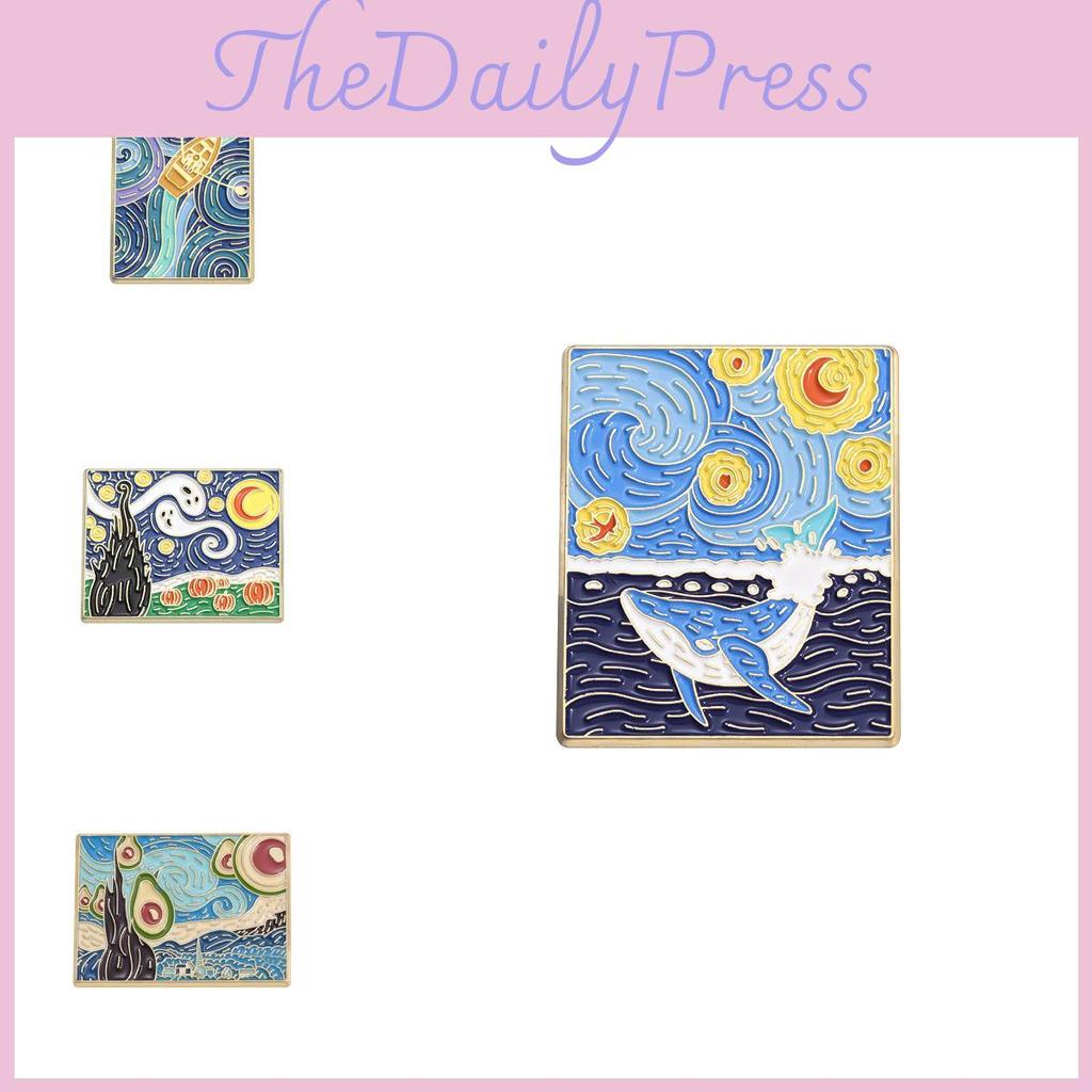 Premium Quality Artistic Character Brooches Set Featuring Colorful Enamel Coating For Eye-catching Decorative Pieces