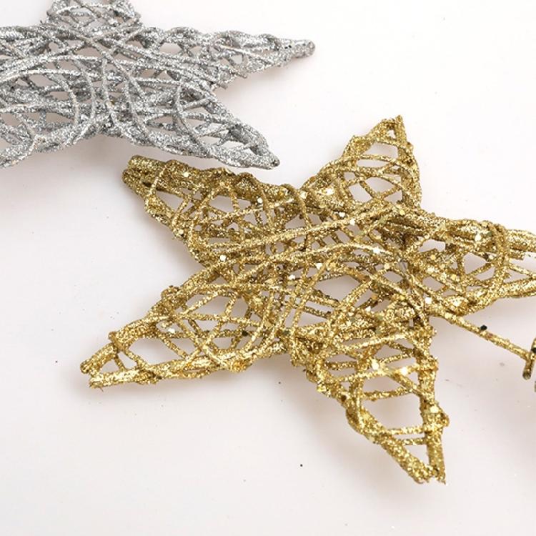 Sparkling Small Christmas Star Toppers Delicate Star Toppers for Christmas Tree Elegant Holiday Decoration