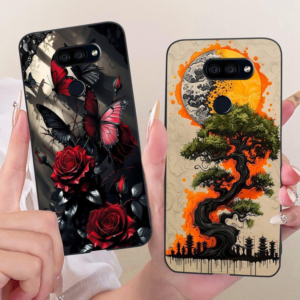 Чехол для LG K40S 2019 Чехол Эстетичный Милый Кот Модный Смешной Расписной Силиконовый Чехол для Телефона LMX430HM