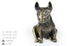 Bull Terrier, Bully I - dog statue, sitting dog for desk, decoration for the living room of a dog lover by Art-Dog