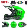 DOT Certified Full Face Off-Road Motorcycle Helmet Dirt Bike ATV Trail Riding Safety Gear