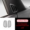For Chevrolet Corvette C6 2005-2007 2PCS Real Carbon Fiber Demist Air Vent Outlet Panel Trim Sticker Car Interior