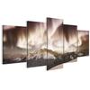 Picture On Italian Canvas 100 X 50 Pentaptych - Classical Style - Nature Picture On Italian Canvas 150 X 75 Pentaptych - Classical Style - Nature