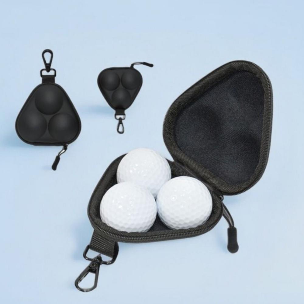 Lightweight EVA Golf Ball Storage Bag Detachable Portable Golf Ball Storage Case Hang on Buckle Golf Carry Pocket Travel