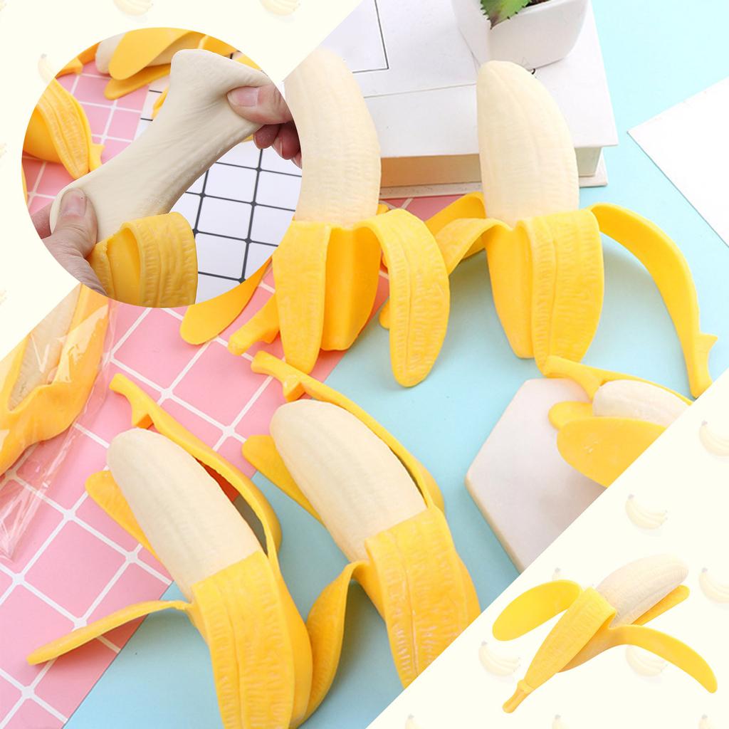 Banana Stress Relief Toys, Stretchable Banana Sensory Toys, Stress Relief Toys, Toys For Kids And Adults. Toys And Party