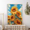 5d DIY Алмазная картина вышивка крестом Подсолнух Алмазная вышивка Цветы Мозаика Полный Круглый Дрель Домашний Декор