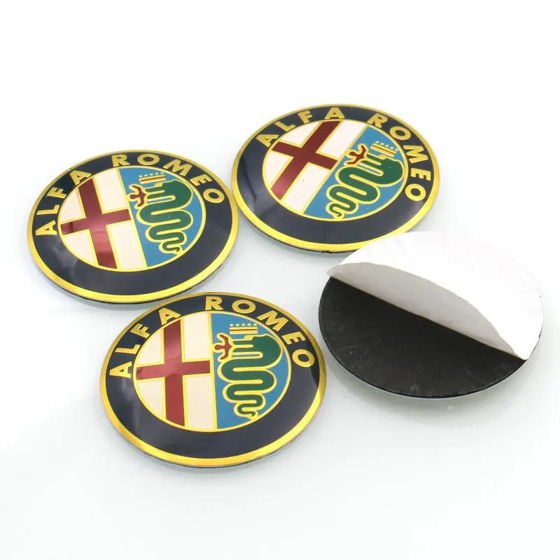 1Pc 40mm Car Steering Wheel Logo Badge Sticker for Alfa Romeo Mito Giulia Giulietta 147 156 166 159 Stelvio Sportiva 4C 8C GT