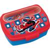 Tataway Carrier Vehicle Red Marvel Sandwich Box for Children Plastic Spiderman Spiderman with Spoon and Fork