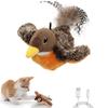 USB Flapping Bird Sparrow Cat Toy Electronic Pet Simulation Sparrow Toy for Bored Cats
