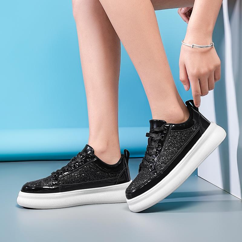 Оригинальные золотые роскошные мужские кроссовки уличная одежда блестящие туфли для скейтбординга на платформе мужские блестящие повседневные легкие женские модные кроссовки