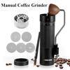 MHW-3BOMBER R3 Портативная регулируемая ручная кофемолка, Конические жернова из нержавеющей стали с 5 ситами для эспрессо, френч-пресса