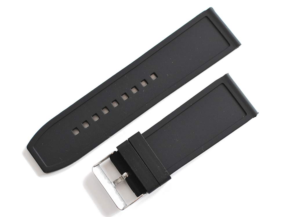 King Watch Совместимый с для Assioma Черный Резиновый 26мм [Импортный Оригинал] Детали, Bulgari, AA44, Ремешок,
