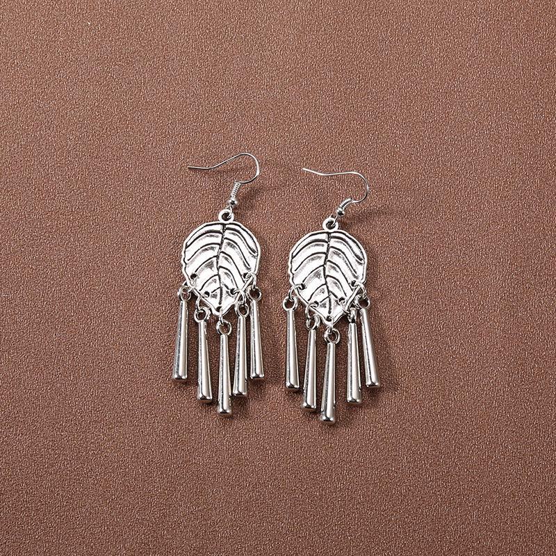 Серьги-кисточки в китайском дворцовом стиле в стиле ретро: Этнические тибетские серебряные украшения Ханфу