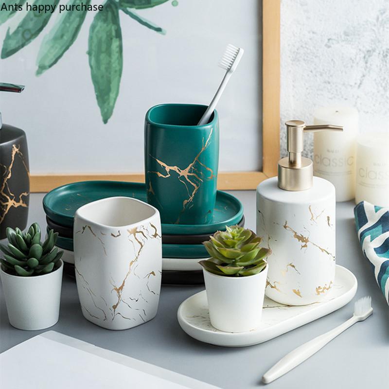 Керамический поднос для хранения Nordic Elliptical Marble Plate Jewelry Skin Care Тарелка Аксессуары для ванной комнаты Поднос для хранения Tricolor Household