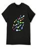 Multicolor Watercolor Falling Spoons T-Shirt Graphic T Shirt Vintage Oversizeds Customs Design Your Own Clothing For