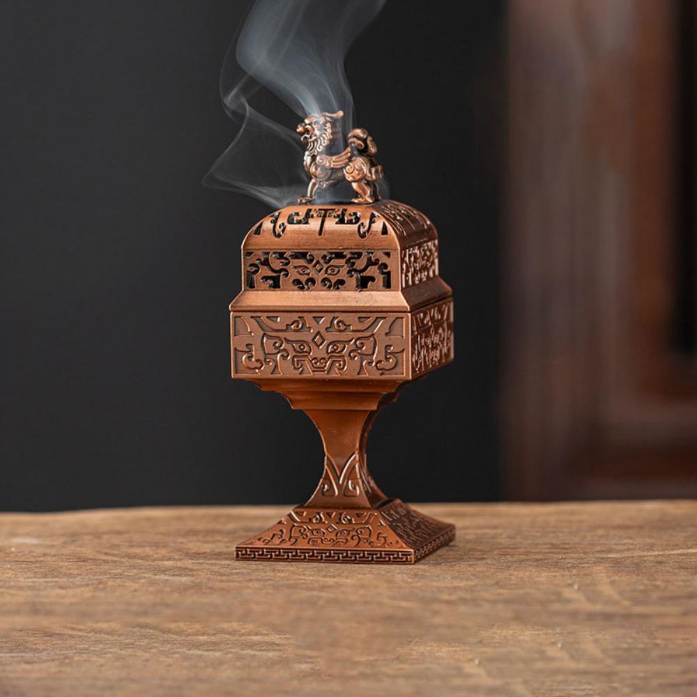 Hollowed Out Incense Stick Burner Square Aroma Burner New Incense Holder Office Decoration