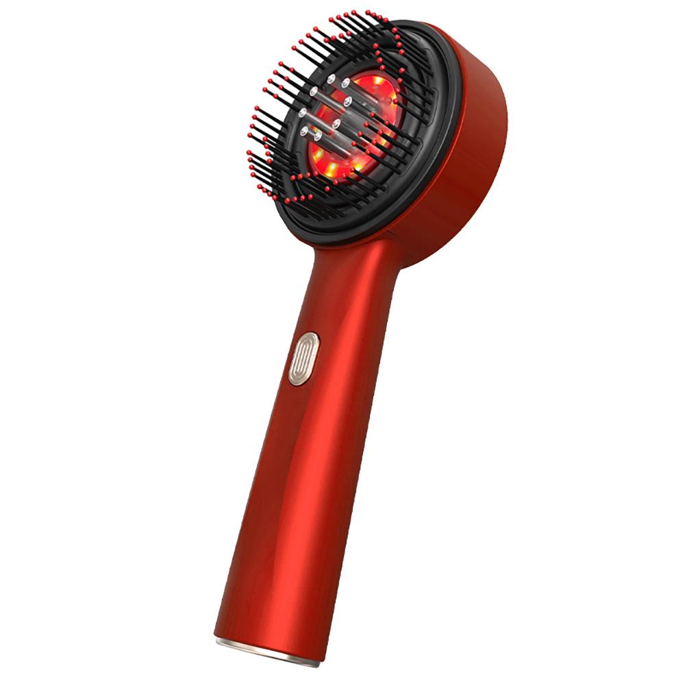 Electric Hair Regrowth Brush with Infrared Light Acupoint Scalp Massage Anti Hair Loss Liquid Oil Applicator Hair Care