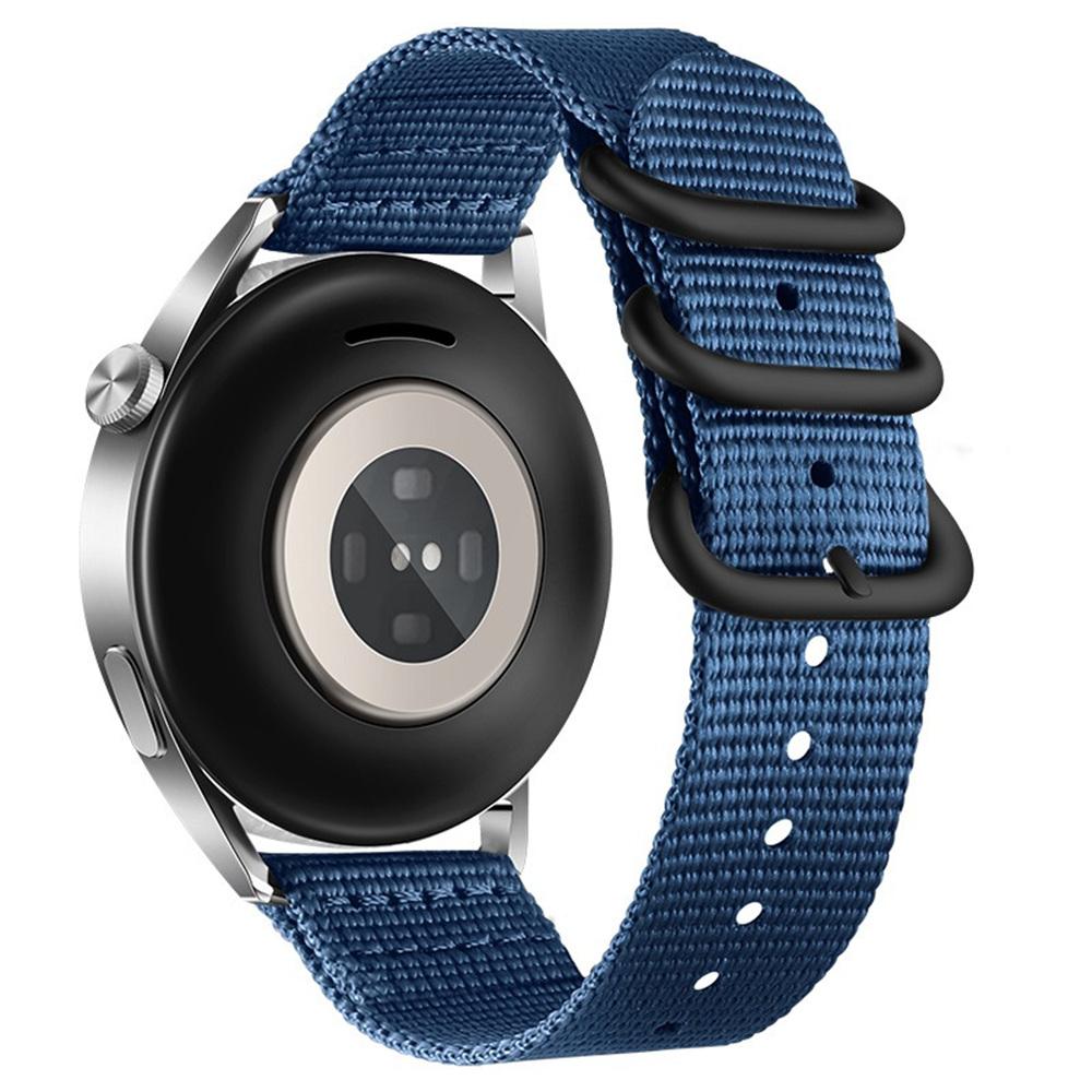 Нейлоновый ремешок для часов с двойной петлей, 18 мм, для Huawei Watch GT 6/5/4 41 мм/Garmin Venu 3S, плетеная лента, черная пряжка