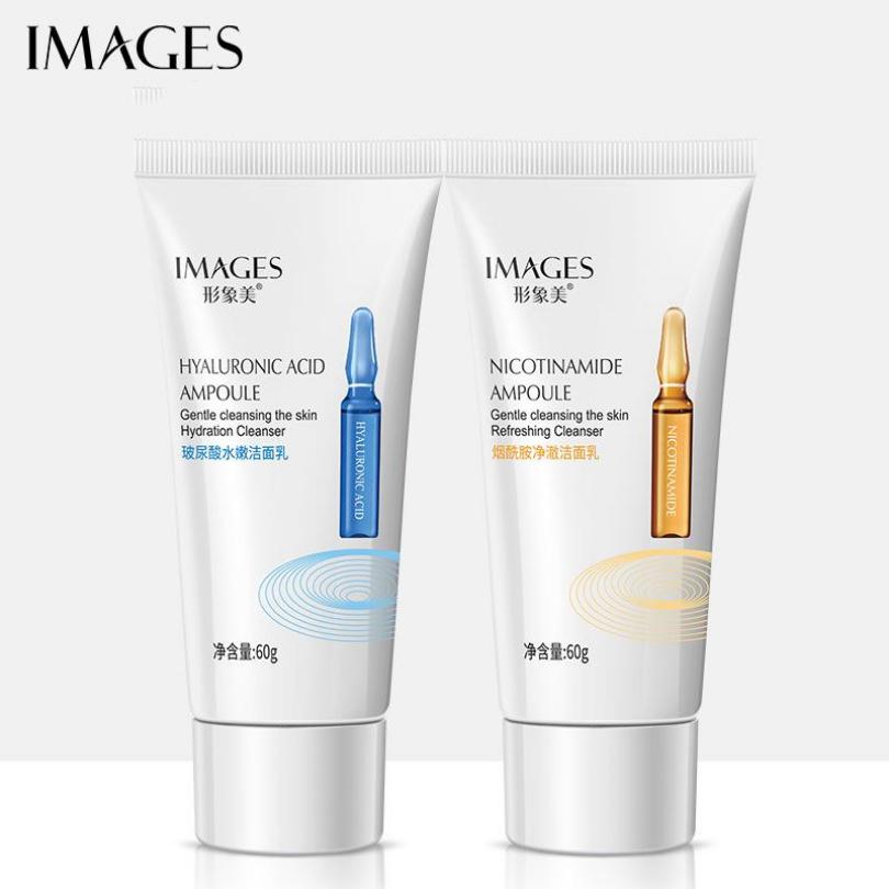 Images Никотинамид, аминокислота, гиалуроновая кислота, увлажняющее, увлажняющее, отбеливающее и против морщин, средство для умывания лица, очищающее средство