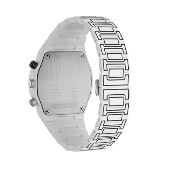 Авторизованный Дистрибьютор [D1 MILANO] Мужские часы D1 Milano [POLYCARBON] Polychrono White Sketch 40,5 мм PHBJ13