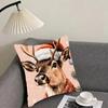 Reindeer Christmas Cute Cushion Cover Pillowcase Ultra Soft Skin Friendly Fabric Cloud Like Comfort Concealed Zipper