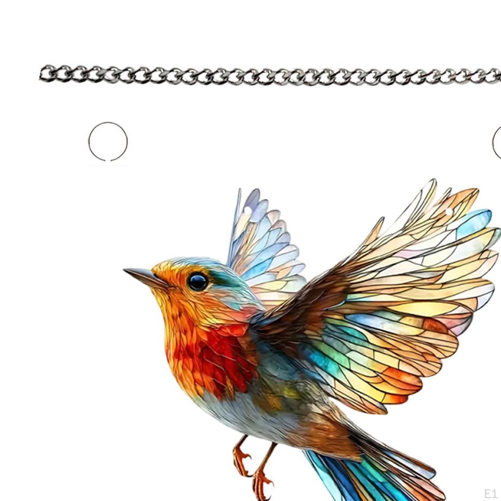 Acrylic Paint, Window Hanger, Decorative, Multifunctional 2D Light Object for Bird Lovers, Cabinet