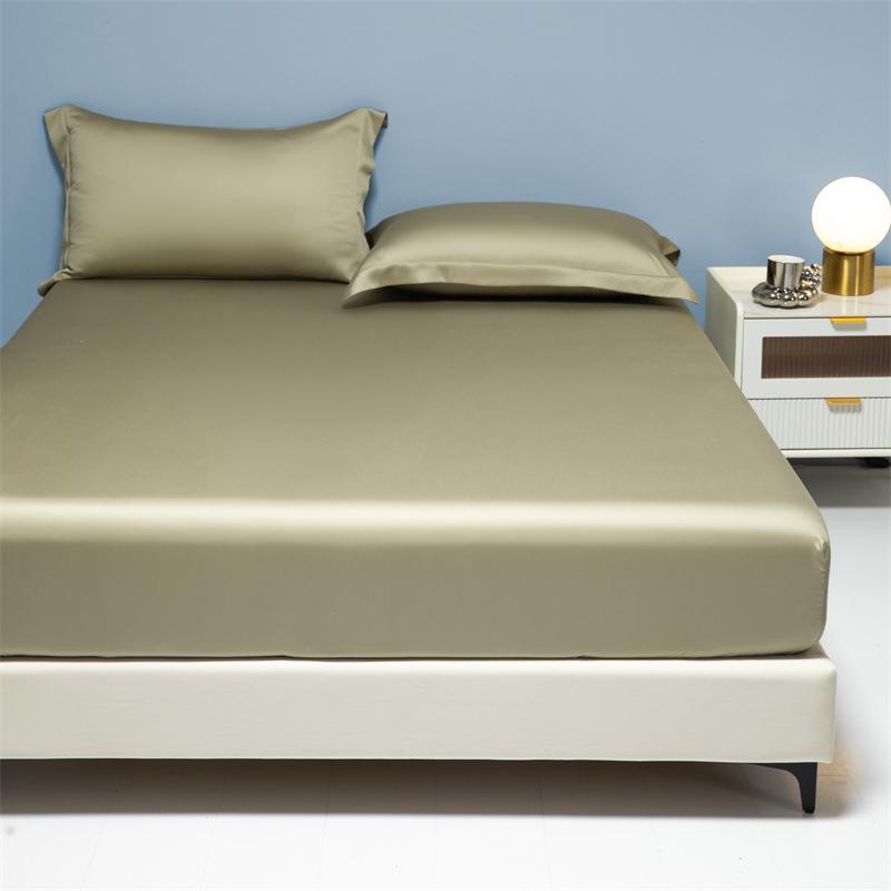 Простыня на резинке Tencel Four Seasons: Дышащий, Охлаждающий Наматрасник Телесного Цвета для Односпальных/Двуспальных Кроватей.